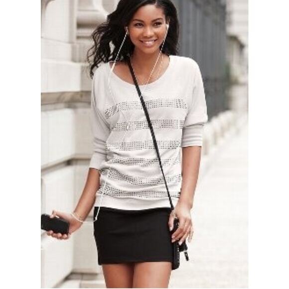NWT Victoria's Secret Supermodel Essentials Y2K Inspired Black Mini Skirt Size M - Picture 1 of 6